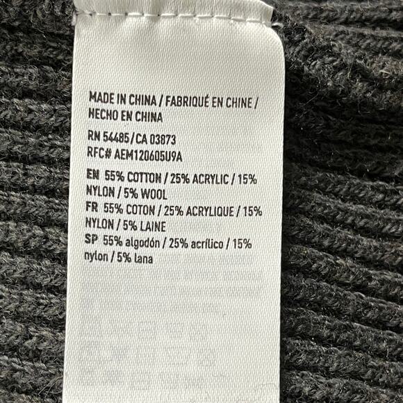 American Eagle Outfitters Sweater Women XL Gray Wool Blend Academia FLAW - Picture 8 of 8